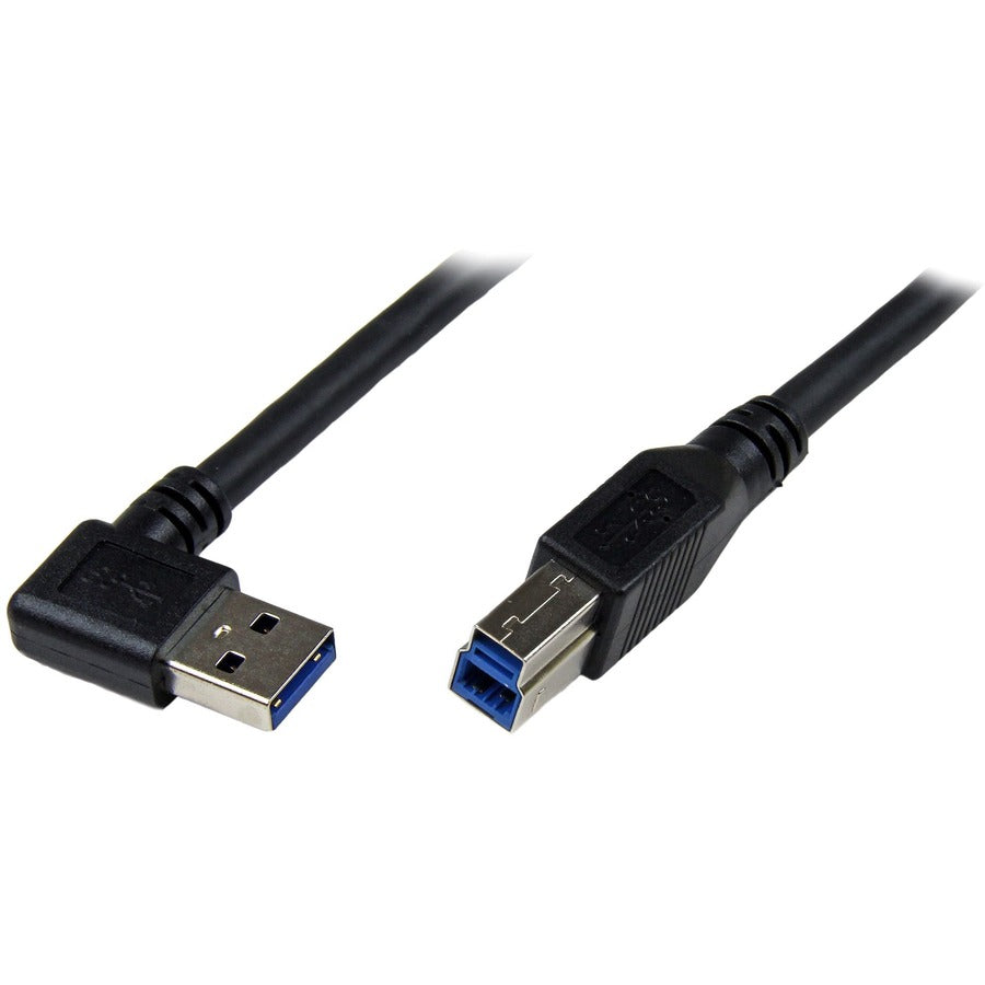StarTech.com Câble USB 3.0 SuperSpeed noir de 1 m - Angle droit A vers B - M/M USB3SAB1MRA