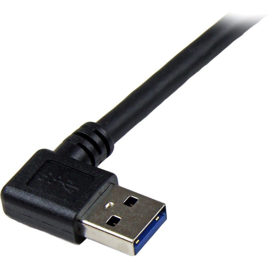 StarTech.com Câble USB 3.0 SuperSpeed noir de 1 m - Angle droit A vers B - M/M USB3SAB1MRA
