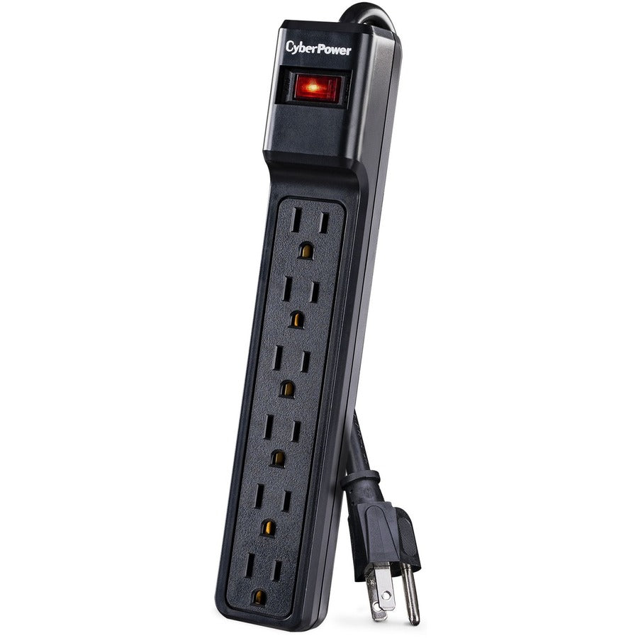 CyberPower CSB606 Essential 6-Outlets Surge Suppressor with 900 Joules and 6FT Cord CSB606