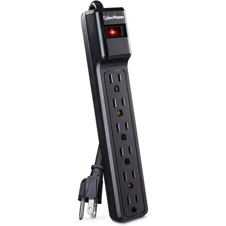 CyberPower CSB606 Essential 6-Outlets Surge Suppressor with 900 Joules and 6FT Cord CSB606