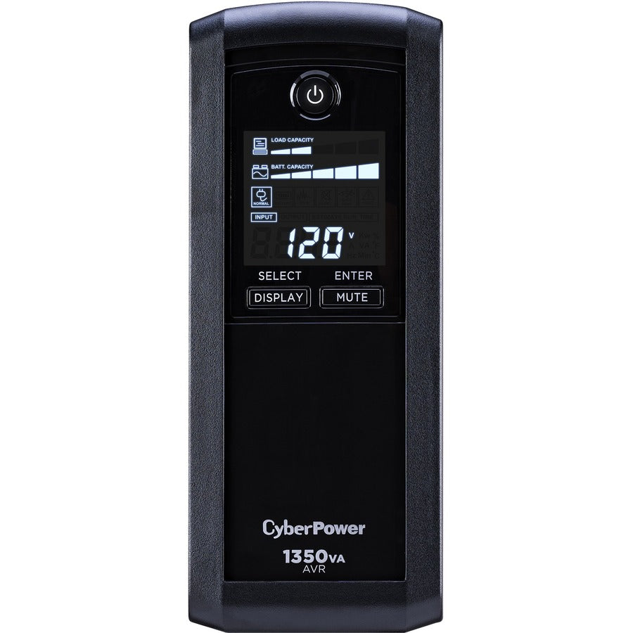 CyberPower UPS Systems CP1350AVRLCD Intelligent LCD - Capacity: 1350 VA / 815 W CP1350AVRLCD