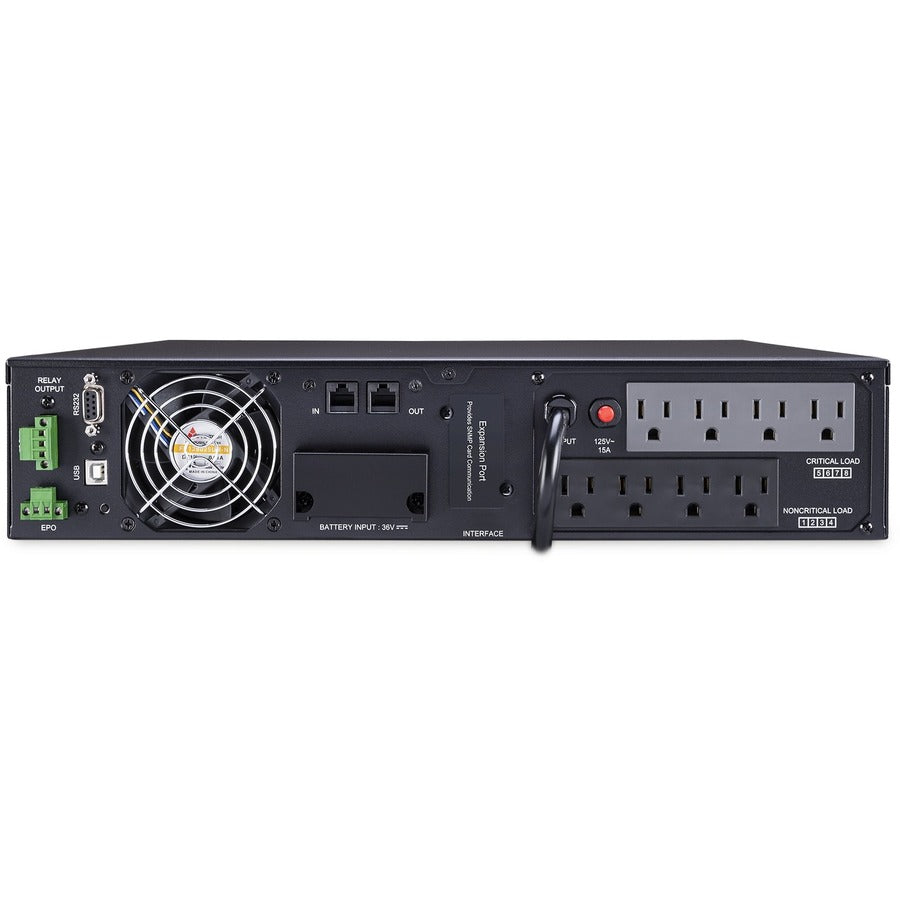 CyberPower UPS Systems OL1500RTXL2U Application intelligente en ligne - Capacité : 1 500 VA / 1 350 W OL1500RTXL2U