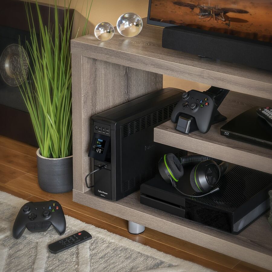 CyberPower CP1000PFCLCD UPS 1000VA 600W PFC compatible Pure sine wave CP1000PFCLCD