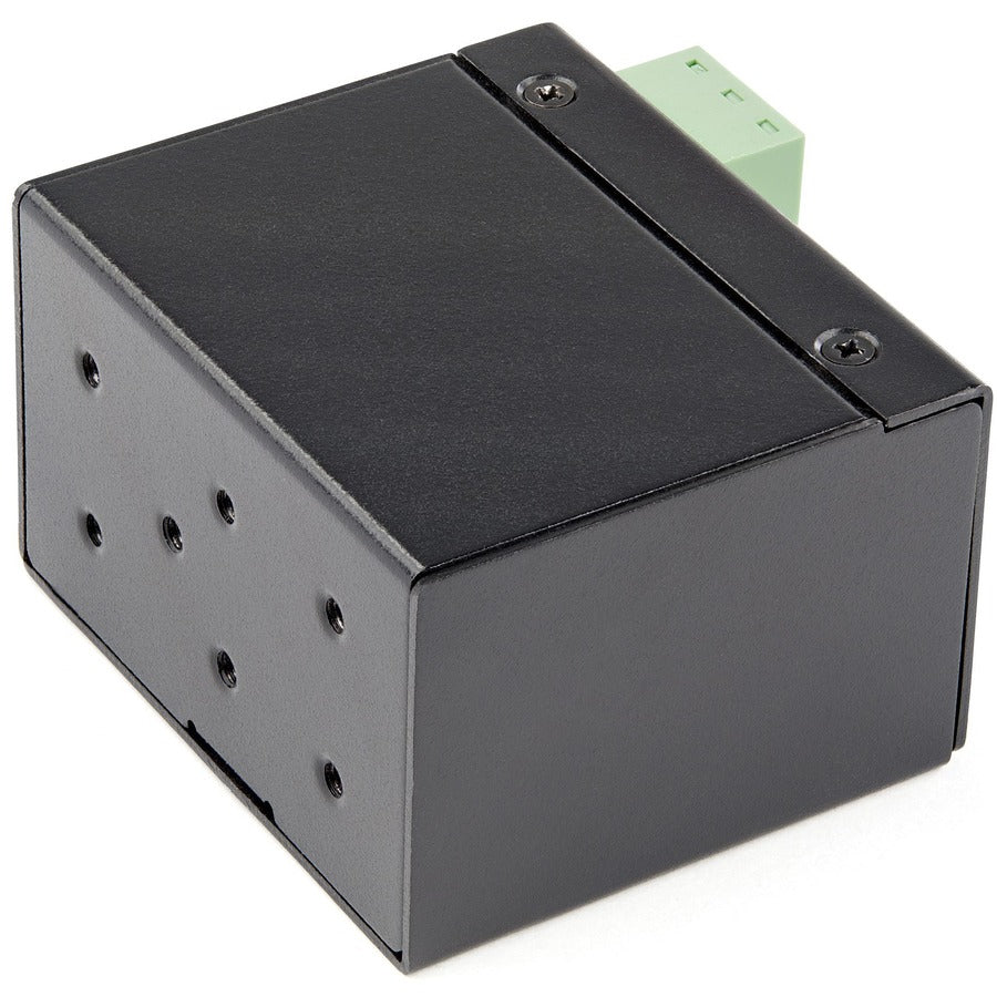 StarTech.com Industrial Fiber to Ethernet Media Converter - 100Mbps SFP to RJ45/CAT6 SM/MM - Fiber to Copper Network - IP-30 12V Input IMC100MSFP