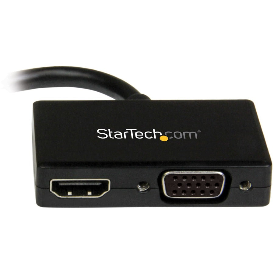StarTech.com Adaptateur A/V de voyage : convertisseur 2 en 1 Mini DisplayPort vers HDMI ou VGA MDP2HDVGA