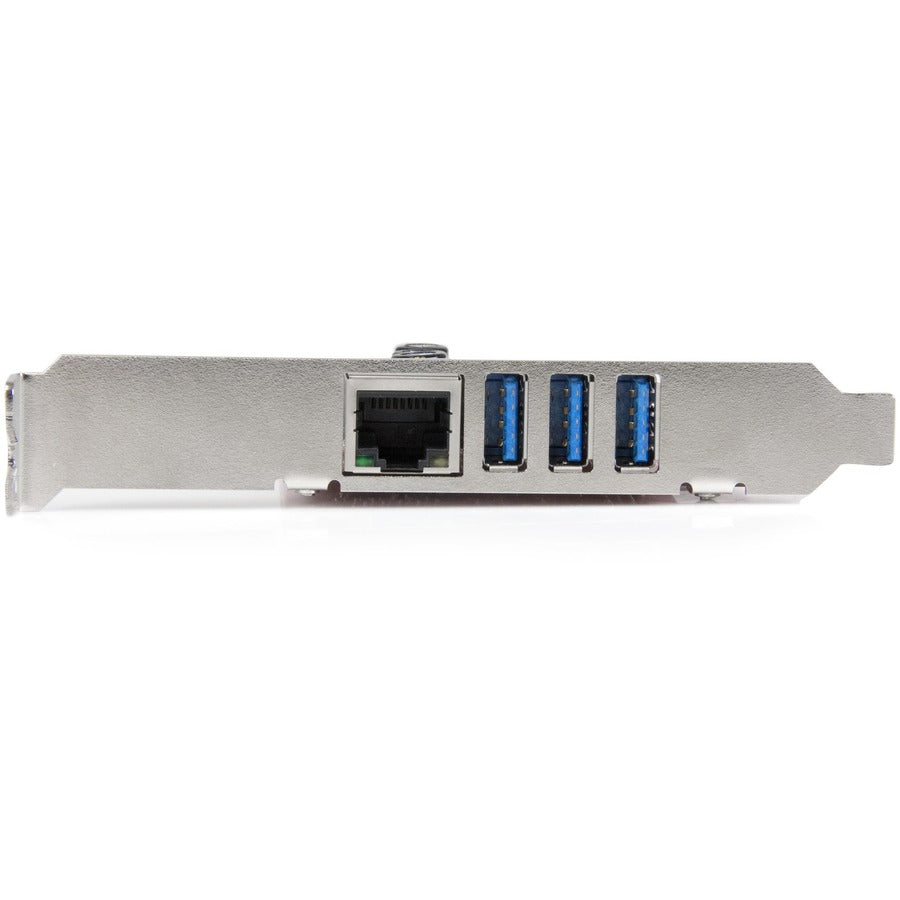 StarTech.com 3 Port PCI Express USB 3.0 Card + Gigabit Ethernet PEXUSB3S3GE