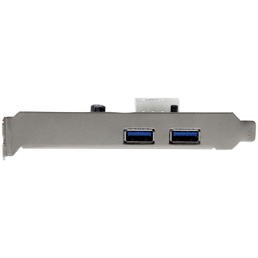 StarTech.com Adaptateur de carte USB 3.0 SuperSpeed PCI Express (PCIe) 2 ports avec UASP - LP4 Power PEXUSB3S25