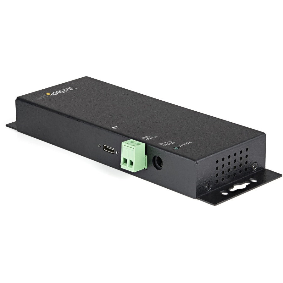 StarTech.com 4 Port USB C Hub 10Gbps - Metal Industrial USB 3.2/3.1 Gen 2 Type-C Hub - 3A/1C - USB-C or USB-A Host - Mountable - ESD/Surge HB31C3A1CME