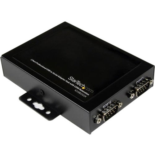 StarTech.com Adaptateur USB vers série - 2 ports - Montage mural - Rétention du port COM - Texas Instruments - Adaptateur USB vers série RS232 ICUSB2322X