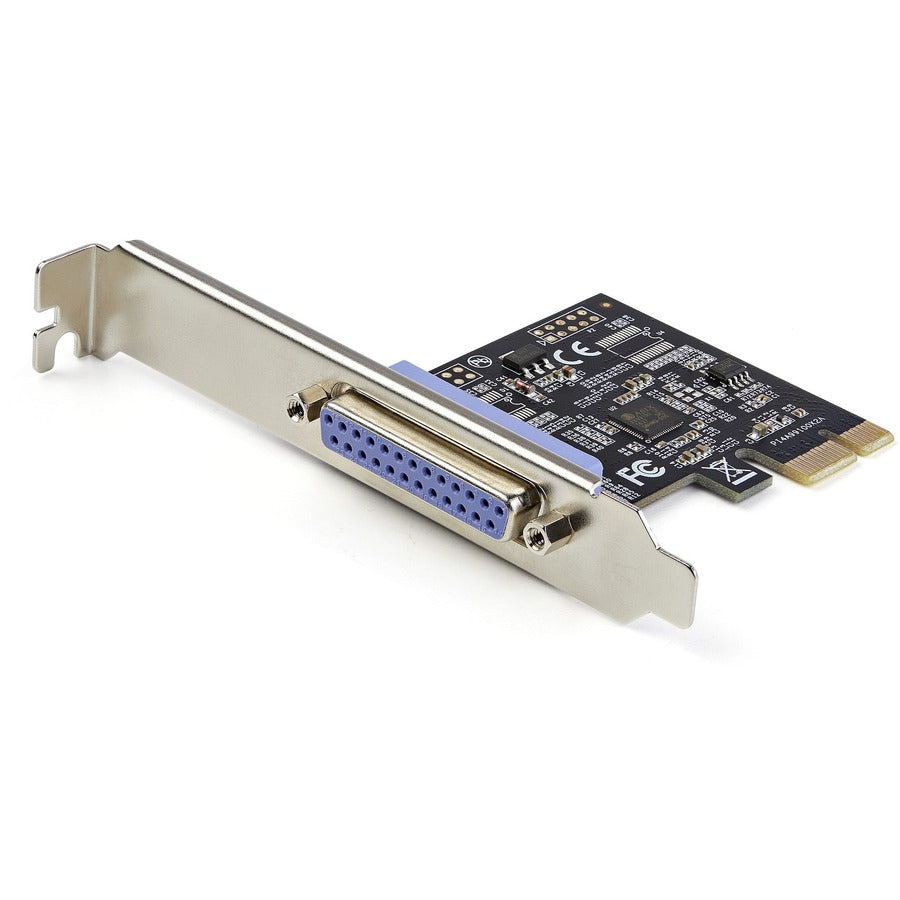 StarTech.com Carte PCIe parallèle 1 port, carte adaptateur PCI Express vers parallèle DB25 LPT, contrôleur d'extension de bureau pour imprimante, SPP/ECP PEX1P2