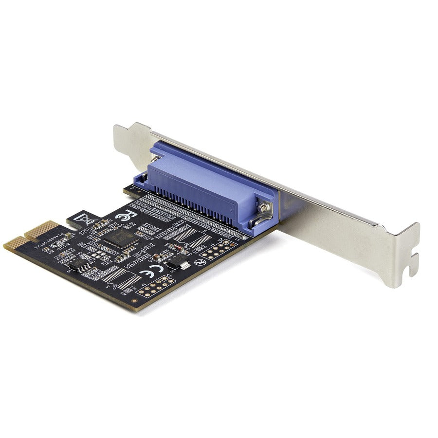 StarTech.com Carte PCIe parallèle 1 port, carte adaptateur PCI Express vers parallèle DB25 LPT, contrôleur d'extension de bureau pour imprimante, SPP/ECP PEX1P2