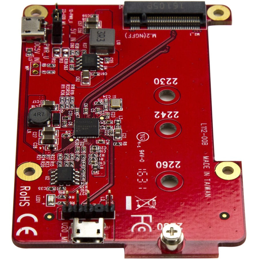 StarTech.com Raspberry Pi Board - USB 2.0 480Mbps - USB to M.2 SATA Converter - USB to SATA Raspberry Pi SSD PIB2M21