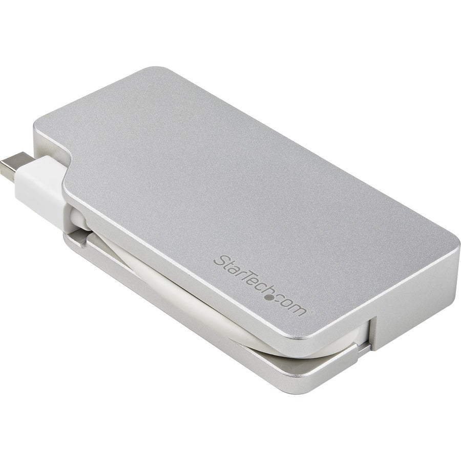 StarTech.com Adaptateur A/V de voyage en aluminium : Mini DisplayPort 3 en 1 vers VGA, DVI ou HDMI - Adaptateur mDP - 4K MDPVGDVHD4K