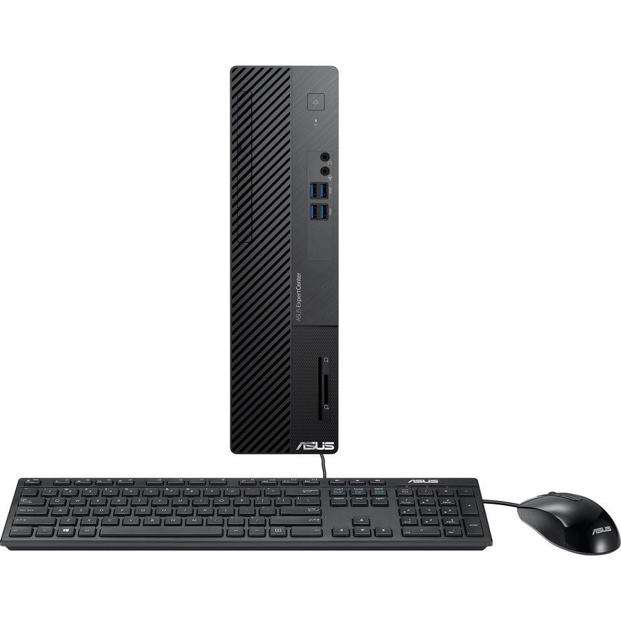 Ordinateur de bureau Asus ExpertCenter D7 D500SA-Q31SP - Intel Core i3 10e génération i3-10100 Quad-core (4 cœurs) 3,60 GHz - 8 Go de RAM DDR4 SDRAM - 256 Go M.2 PCI Express NVMe SSD - Petit facteur de forme - Noir D500SA- Q31SP