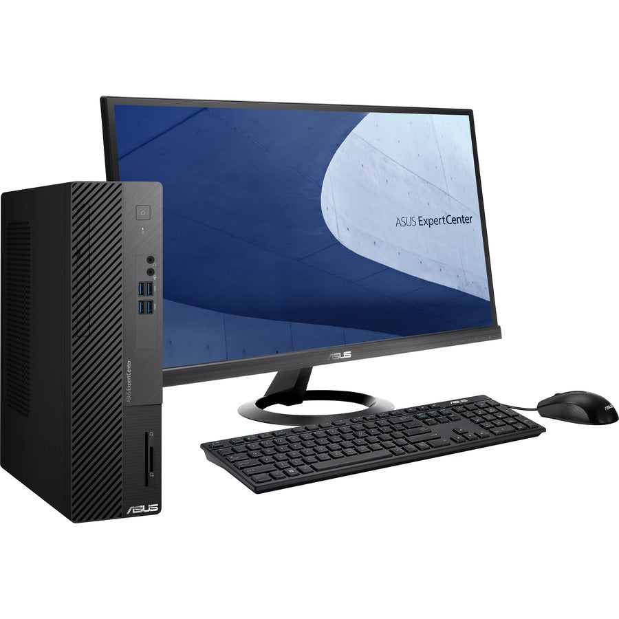 Ordinateur de bureau Asus ExpertCenter D7 D500SA-Q31SP - Intel Core i3 10e génération i3-10100 Quad-core (4 cœurs) 3,60 GHz - 8 Go de RAM DDR4 SDRAM - 256 Go M.2 PCI Express NVMe SSD - Petit facteur de forme - Noir D500SA- Q31SP