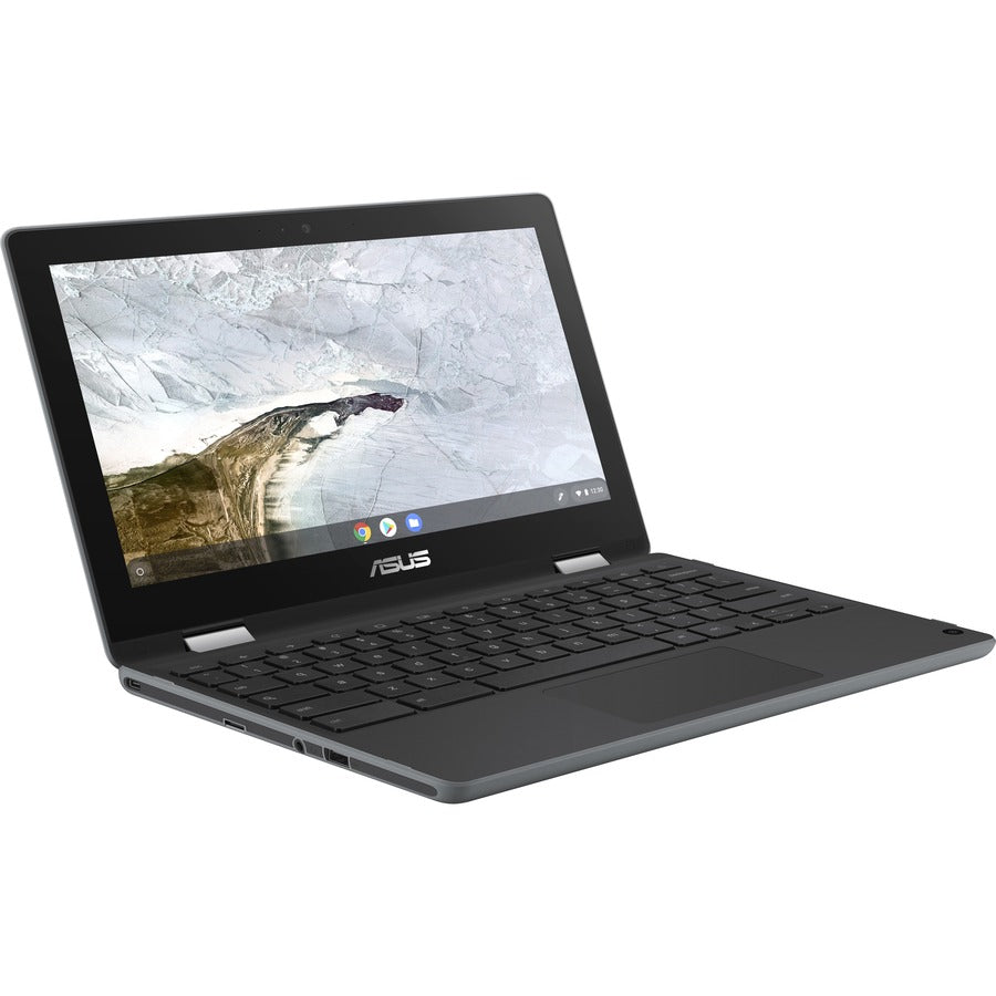 Asus Chromebook Flip C214 C214MA-YS02T-S Chromebook à écran tactile 11,6" - 1366 x 768 - Intel Celeron N4000 Dual-core (2 Core) 1,10 GHz - 4 Go de RAM - 32 Go de mémoire Flash - Gris foncé C214MA-YS02T-S
