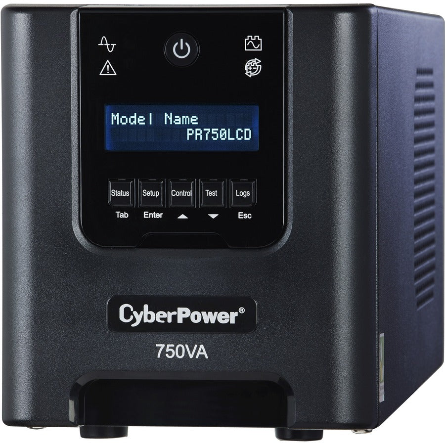 CyberPower Smart App Sinewave PR750LCD 750VA Pure Sine Wave Mini-Tower LCD UPS PR750LCD