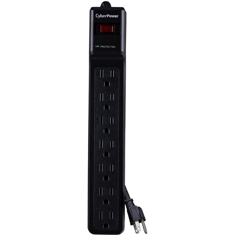 CyberPower CSB706 Essential Suppresseur de surtension à 7 prises avec 1 500 joules et cordon de 6 pieds - Boîtes marron uni CSB706