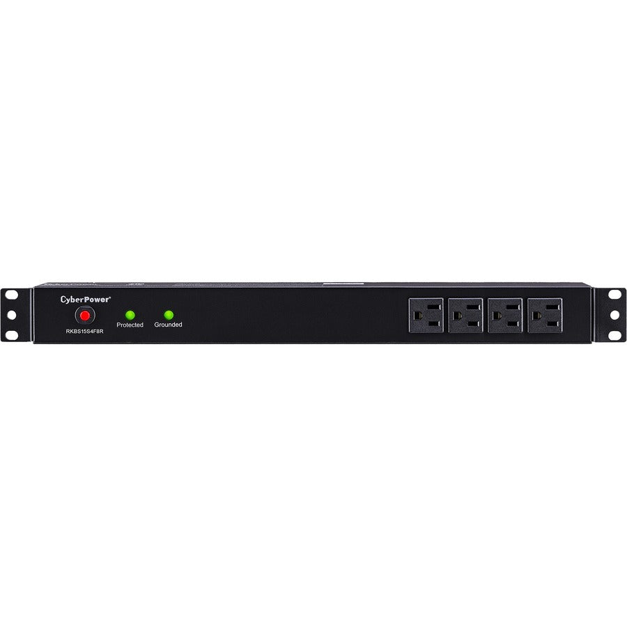 CyberPower Rackbar Surge Suppressor RM 1U RKBS15S4F8R 15A 12-Outlet RKBS15S4F8R