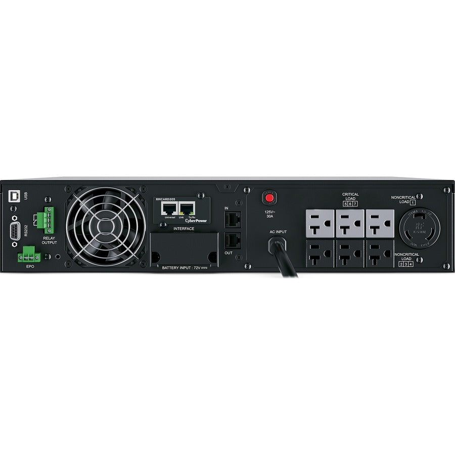 CyberPower UPS Systems OL2200RTXL2UN Application intelligente en ligne - Capacité : 2 200 VA / 1 800 W OL2200RTXL2UN