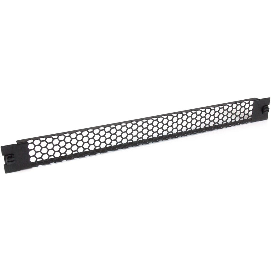 StarTech.com Panneau d'obturation - 1U - Ventilé - 19 pouces - Sans outil - Acier - Noir - Conforme TAA - Panneau de rack vierge - Panneau de remplissage RKPNLTL1UV