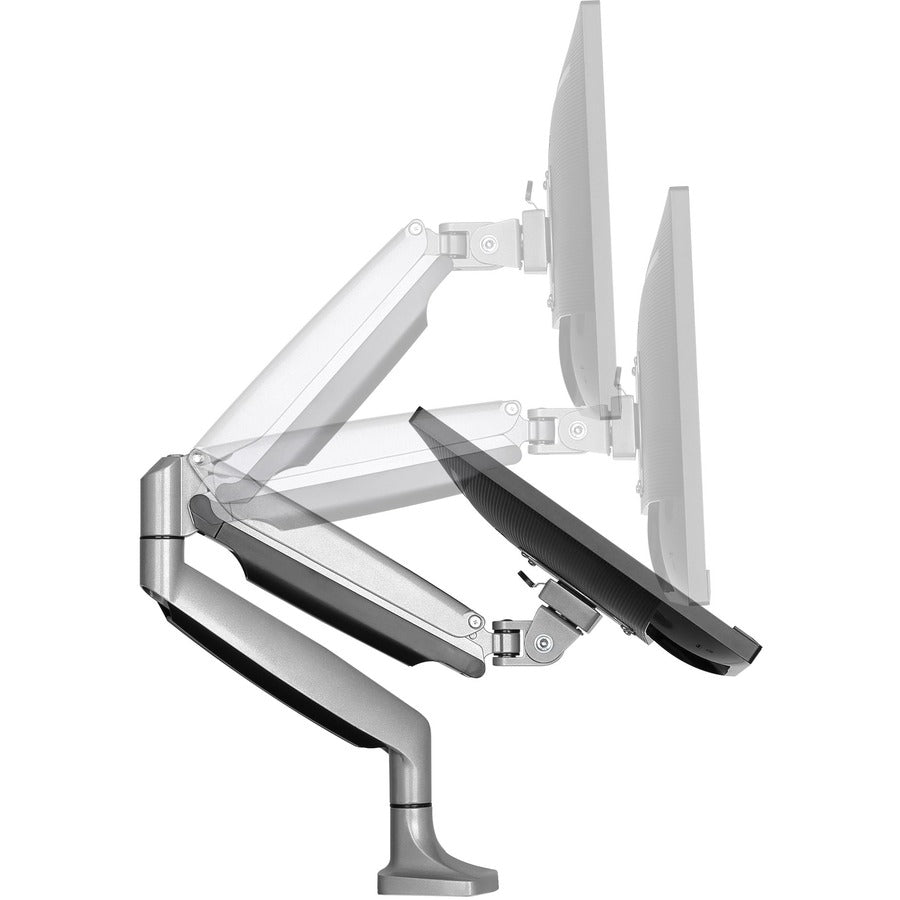 StarTech.com Single Desk Mount Monitor Arm - Full Motion - Articulating - For VESA Mount Monitors up to 34" - Heavy Duty Aluminum - Silver ARMPIVOTHD