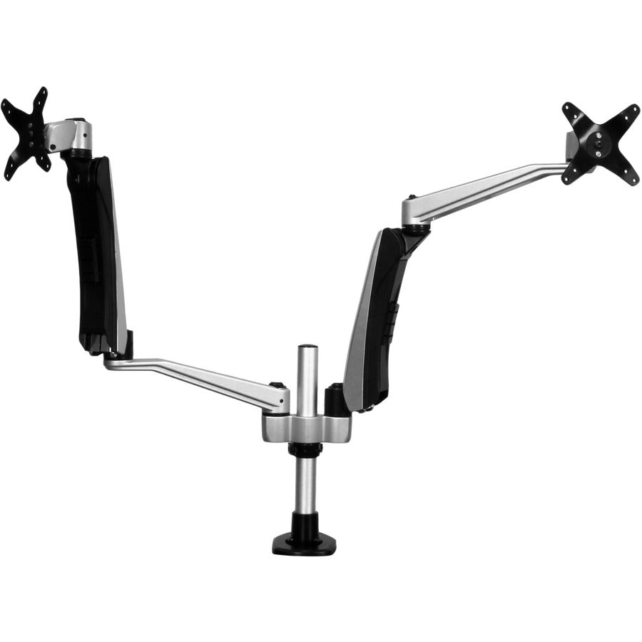 StarTech.com Bras pour double écran de bureau – Mouvement complet – Support double écran haut de gamme pour écrans à montage VESA jusqu'à 30" – Assemblage sans outil ARMDUAL30