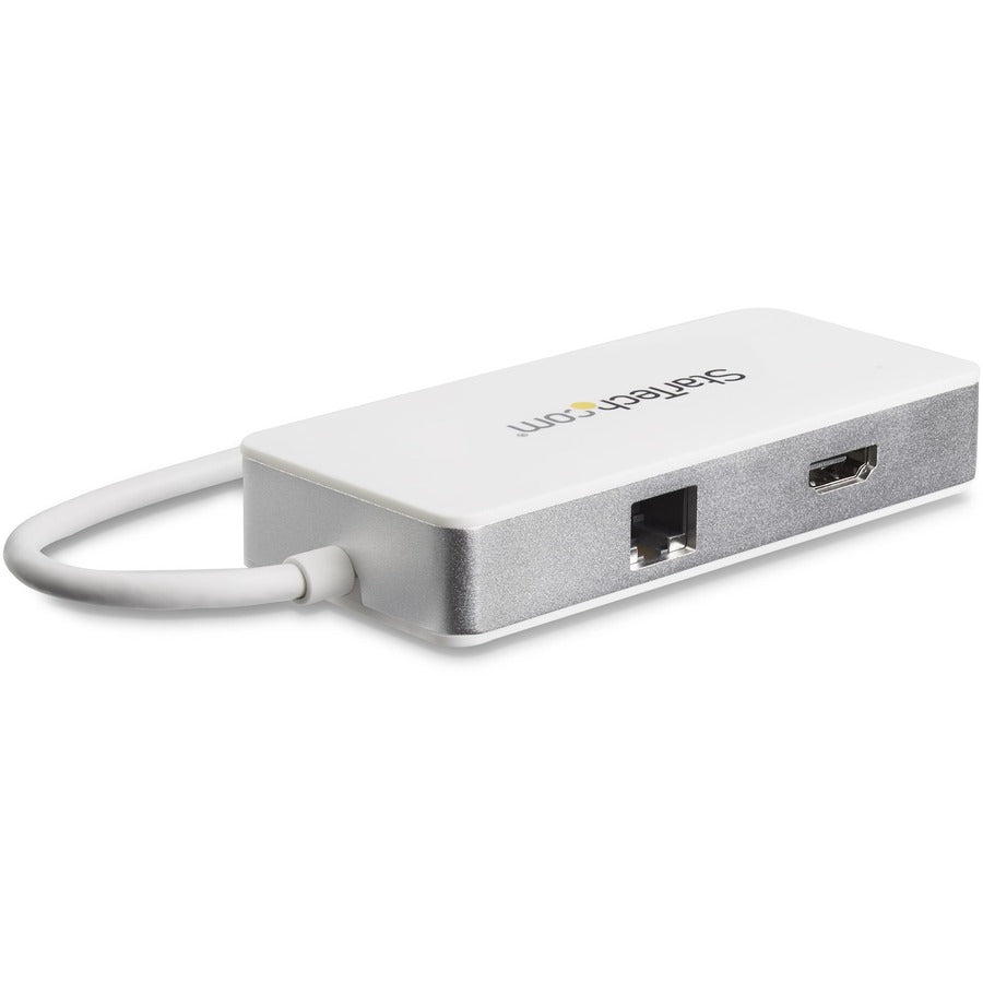 StarTech.com Adaptateur multiport USB C - HDMI 4K - Emplacement SD/SDHC/SDXC (UHS-II) - Power Delivery - GbE - Port USB 3.0 - Adaptateur USB C - Hub USB C DKT3CHSD4GPD