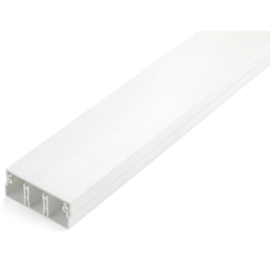 StarTech.com Chemin de câbles avec couvercle 2" (50 mm) l x 3/4" (20 mm) H, 6,5 pi (2 m) de longueur, cache-câble réseau à 3 compartiments, homologué UL CBMCWD5020