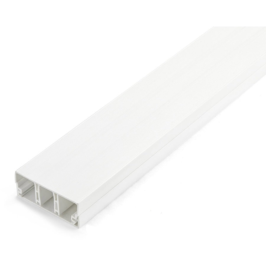 StarTech.com Chemin de câbles avec couvercle 2" (50 mm) l x 3/4" (20 mm) H, 6,5 pi (2 m) de longueur, cache-câble réseau à 3 compartiments, homologué UL CBMCWD5020