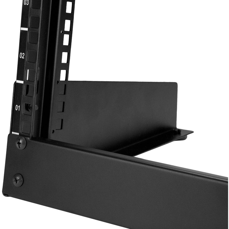 StarTech.com 8U Desktop Rack - 2-Post Open Frame Rack - 19in Open Frame Desktop Rail Rack - 8U RK8OD