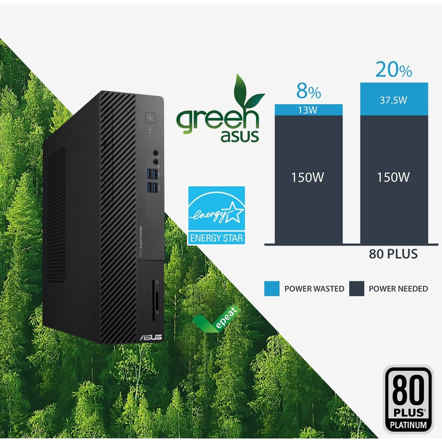 Asus ExpertCenter D700SA-Q53SP Desktop Computer - Intel Core i5 10th Gen i5-10400 2.90 GHz - 8 GB RAM DDR4 SDRAM - 512 GB M.2 PCI Express NVMe SSD - Small Form Factor - Black D700SA-Q53SP