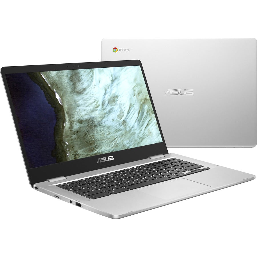 Asus Chromebook C423 C423NA-RH91T-CB Chromebook à écran tactile 14" - HD - 1366 x 768 - Intel Pentium N4200 Quad-core (4 Core) 1,10 GHz - 4 Go de RAM - 32 Go de mémoire Flash - Argent C423NA-RH91T-CB