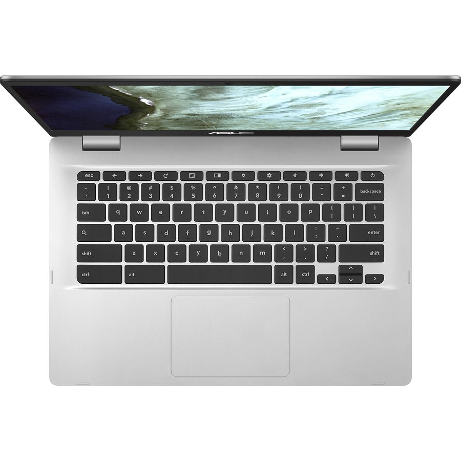 Asus Chromebook C423 C423NA-RH91T-CB Chromebook à écran tactile 14" - HD - 1366 x 768 - Intel Pentium N4200 Quad-core (4 Core) 1,10 GHz - 4 Go de RAM - 32 Go de mémoire Flash - Argent C423NA-RH91T-CB