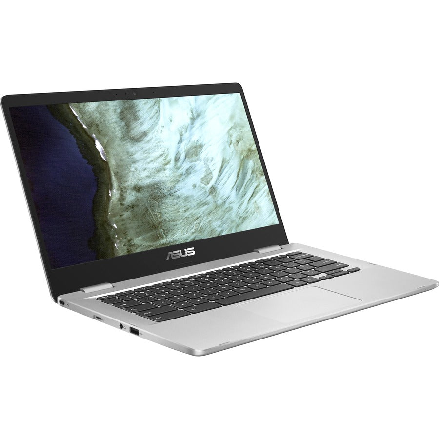 Asus Chromebook C423 C423NA-RH91T-CB Chromebook à écran tactile 14" - HD - 1366 x 768 - Intel Pentium N4200 Quad-core (4 Core) 1,10 GHz - 4 Go de RAM - 32 Go de mémoire Flash - Argent C423NA-RH91T-CB