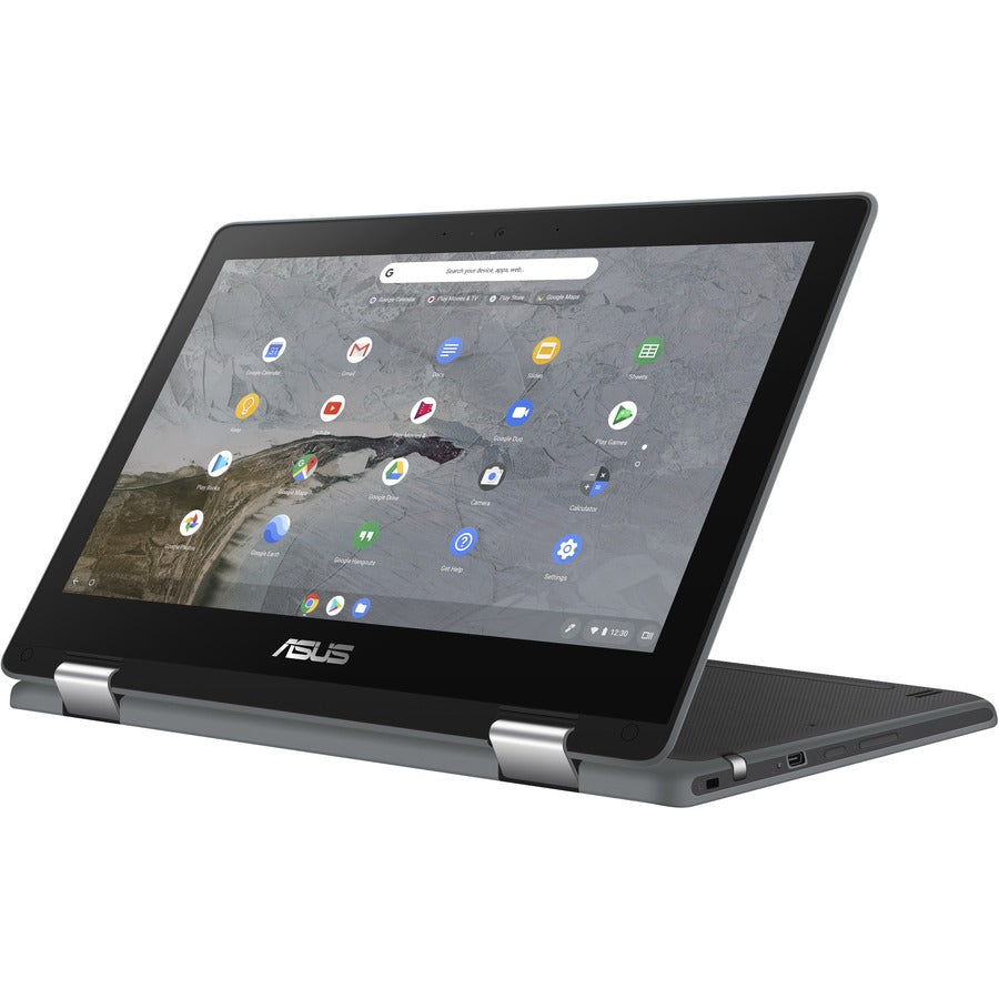 Asus Chromebook Flip C214 C214MA-C1RS-CA 11.6" Touchscreen Rugged 2 in 1 Chromebook - HD - 1366 x 768 - Intel Celeron N4020 Dual-core (2 Core) 1.10 GHz - 4 GB RAM - 64 GB Flash Memory - Dark Gray C214MA-C1RS-CA