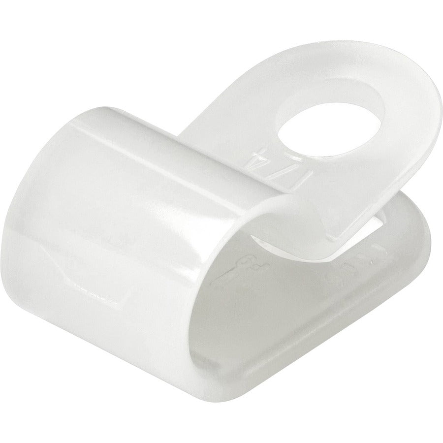 StarTech.com Lot de 100 serre-câbles à vis – Fixation/support de fil – Clips en nylon réutilisables à visser de type R – Homologué UL/94 V-2 – Moyen CBMSDCC2