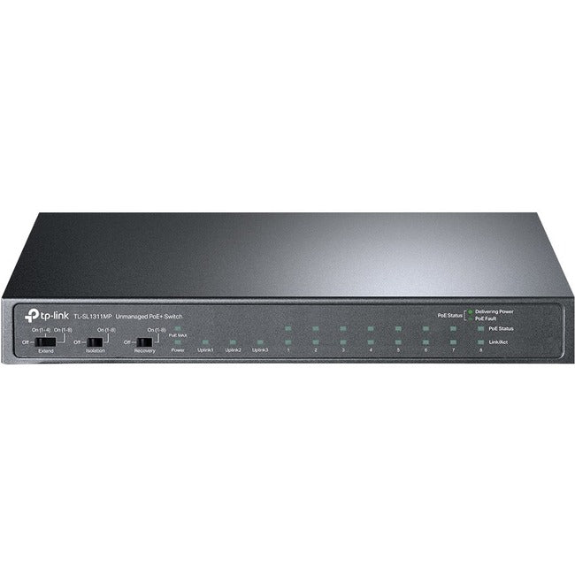 TP-Link Switch de bureau Gigabit 8 ports 10/100 Mbps + 3 ports avec PoE+ 8 ports TL-SL1311MP