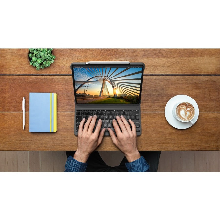 Logitech Slim Folio Pro Clavier/Housse (Folio) pour 12,9" Apple iPad Pro (3e génération), iPad Pro (4e génération) tablette 920-009703