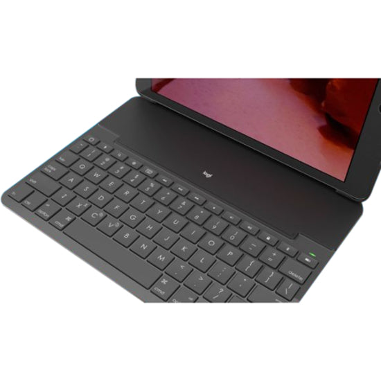 Logitech SLIM FOLIO Keyboard/Cover Case (Folio) Apple Pencil, iPad (2018), iPad (2017) - Black 920-009017