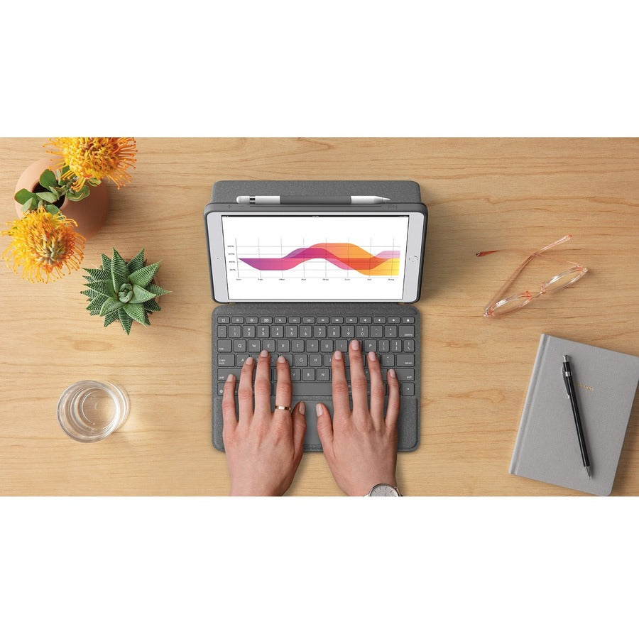 Logitech Combo Touch Clavier/Housse pour Apple iPad Air (3ème génération) 10,5" et tablette iPad Pro - Graphite 920-009610