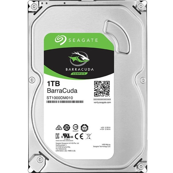 Seagate BarraCuda ST1000DM010 1 TB Hard Drive - 3.5" Internal - SATA (SATA/600) ST1000DM010