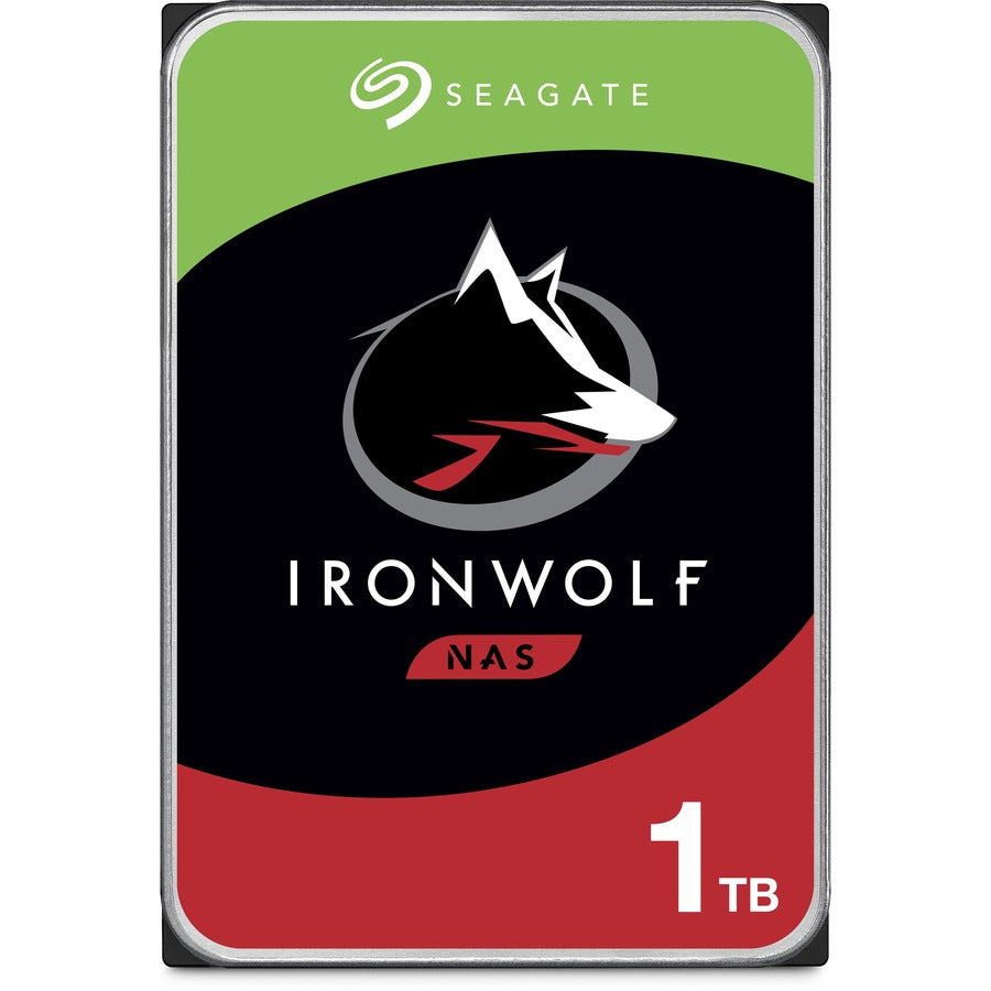 Seagate IronWolf ST1000VN002 1 TB Hard Drive - 3.5" Internal - SATA (SATA/600) - Conventional Magnetic Recording (CMR) Method ST1000VN002