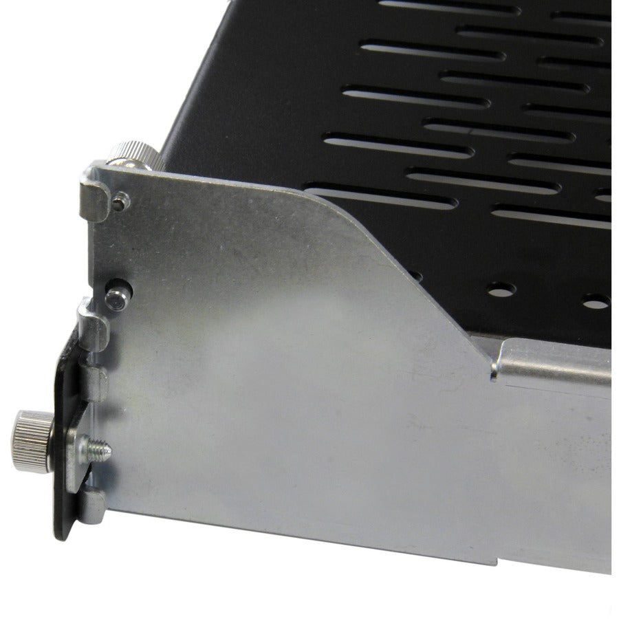 StarTech.com Étagère coulissante ventilée 2U avec bras de gestion des câbles et profondeur de montage réglable - 125 lb / 56,7 kg UNISLDSHF19M