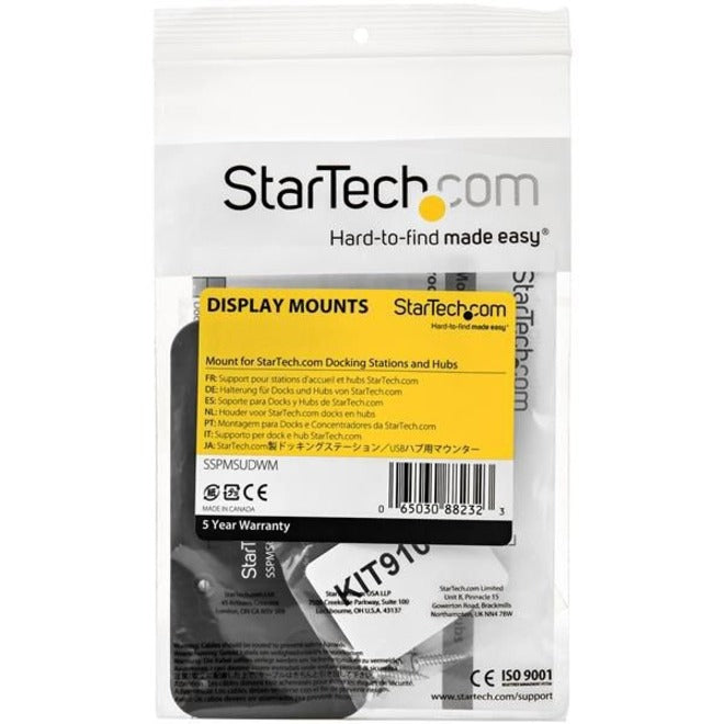 Support de station d'accueil StarTech.com - Pour stations d'accueil/hubs StarTech.com compatibles - Montage mural ou support de station d'accueil sous le bureau - Acier (SSPMSUDWM) SSPMSUDWM