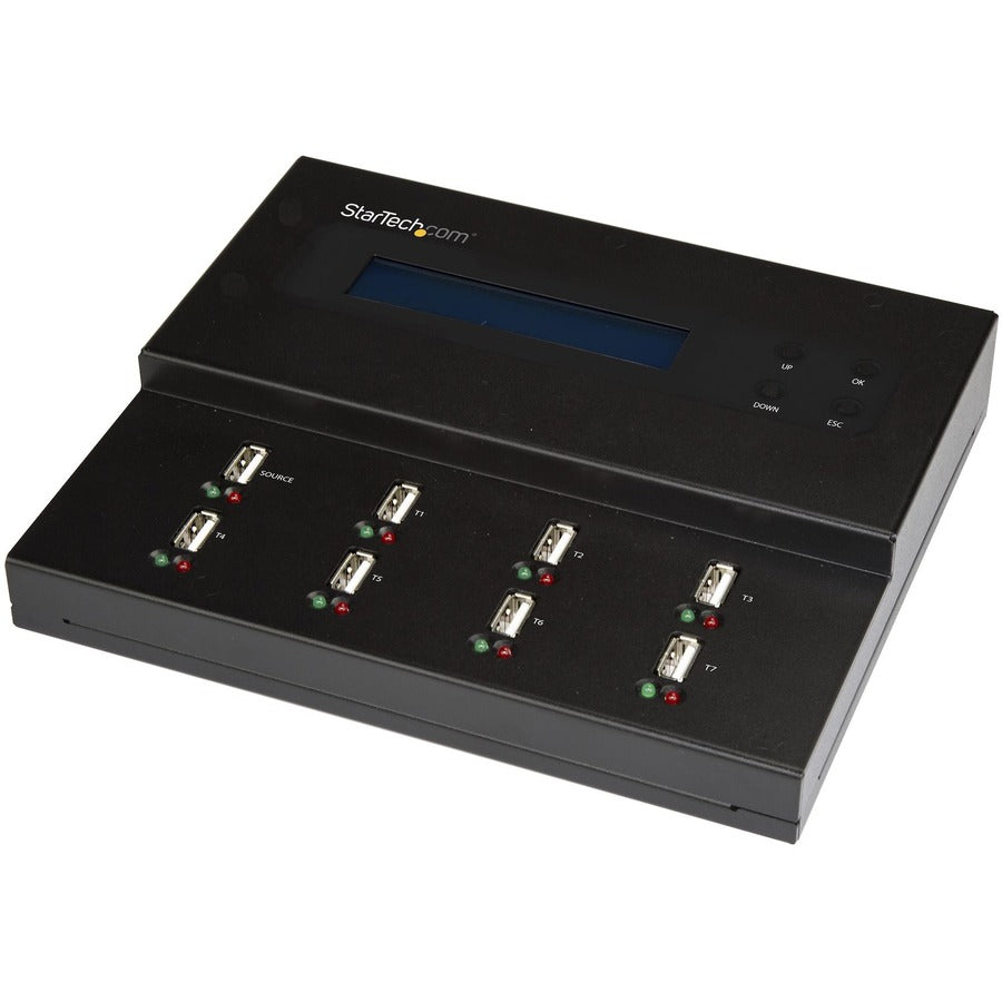 Star Tech.com 1:7 Standalone USB Duplicator and Eraser - for USB Flash Drives - Flash Drive Duplicator - USB Copier - USB Thumb Drive Duplicator USBDUPE17