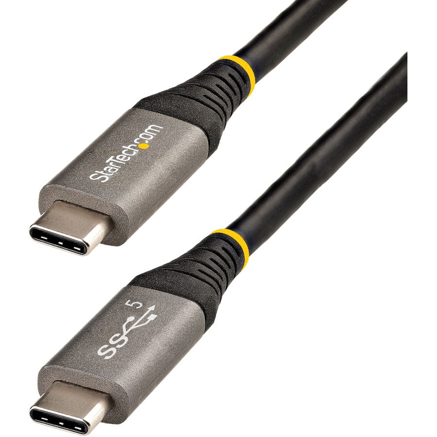 StarTech.com 6ft 2m USB C Cable 5Gbps, High Quality USB-C Cable, USB 3.1/3.2 Gen 1 Type-C Cable, 5A/100W PD, DP Alt Mode, USB C Cord USB315CCV2M