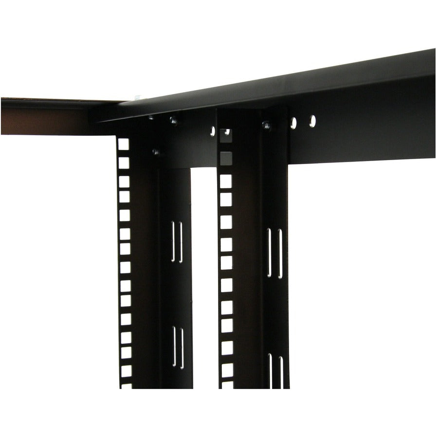 StarTech.com Armoire rack à cadre ouvert pour équipement de serveur 12U à 4 montants avec montants et roulettes réglables 4POSTRACK12A