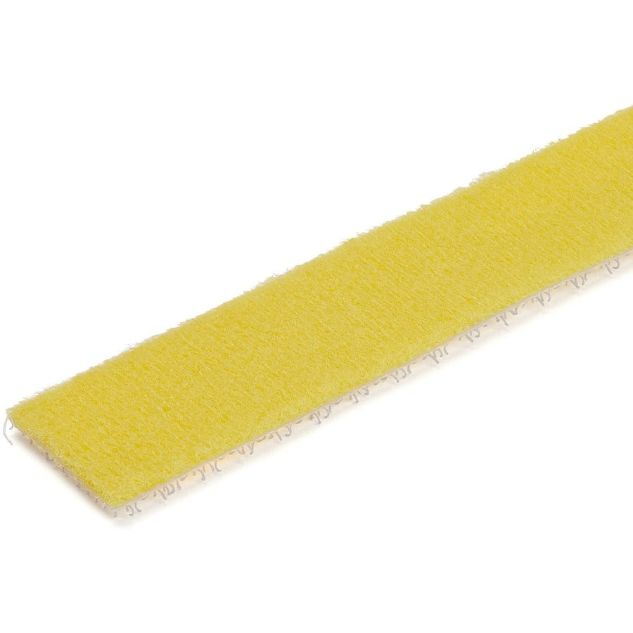 StarTech.com 100 pieds. Rouleau à crochets et boucles - Jaune - Gestion des câbles (HKLP100YW) HKLP100YW