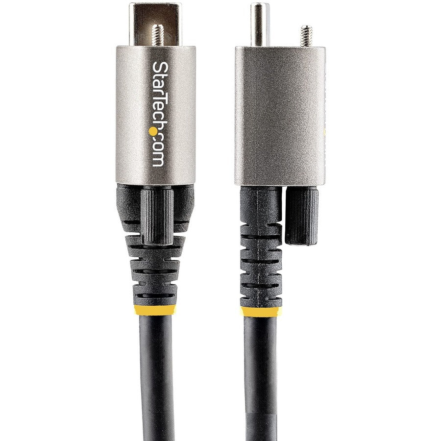 StarTech.com 20in 50cm Top Single Screw Locking USB C Cable 10Gbps, USB 3.1/3.2 Gen 2 Type-C Cable, 5A/100W PD, DP Alt Mode, USB-C to C Cord USB31CCTLKV50CM
